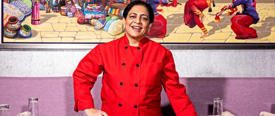 Chef Rupa Vira in her restaurant in Ashburn, Va. (Scott Suchman/for The Washington Post)